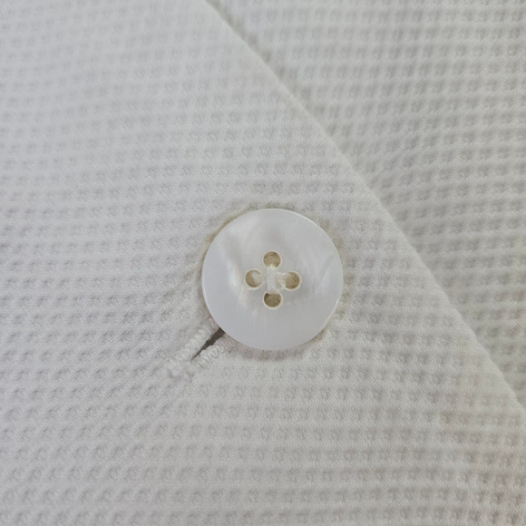 1960s Vintage White Sleeveless Mod Double Breasted Sporty Shift Dress Size 2 - Picture 6 of 14